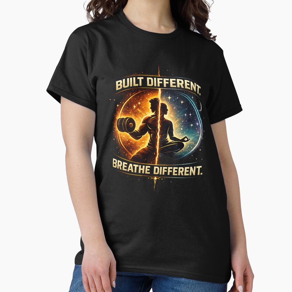 Built Different. Breathe Different. – Strength Meets Stillness Design by warlistop