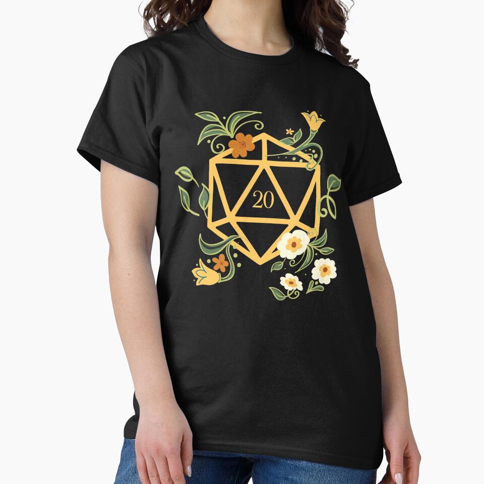 Plant Lovers Polyhedral D20 Dice Tabletop RPG by pixeptional
