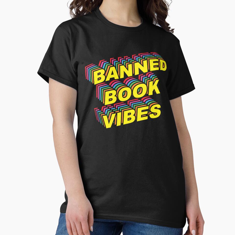 Banned Book Vibes Vintage Rainbow by Huhnerdieb Apparel