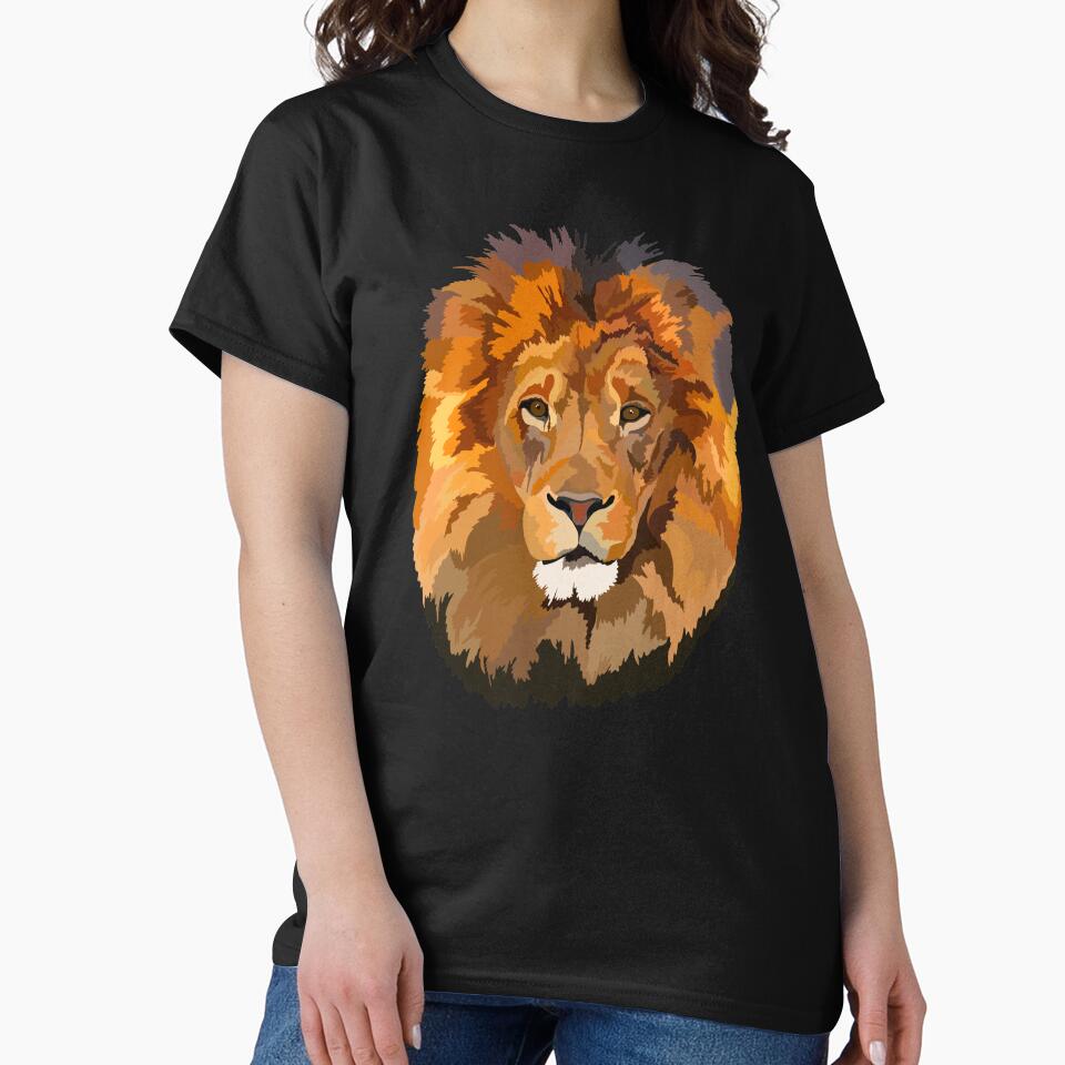 L is for Lion ,Lion Design – Big Cat and Wildlife Artwork by PrettylittlepastelUk