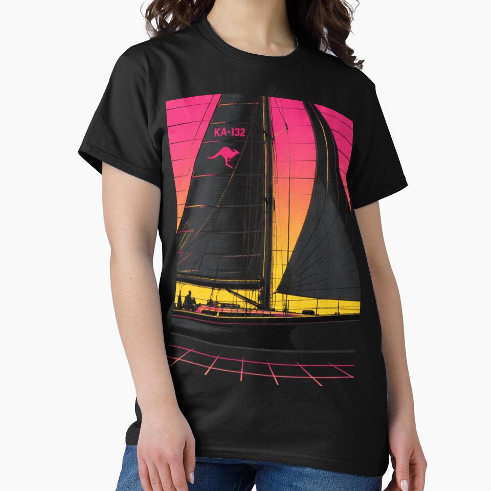 Hop on a retro futuristic voyage with this Australian a classic 80s by JMAVILA ART