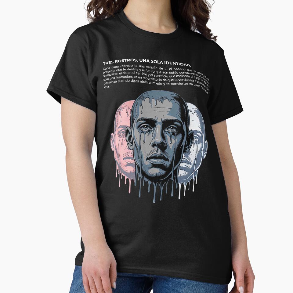 Surreal Dripping Face Graphic Tee | Premium Oversized Streetwear by AURE0