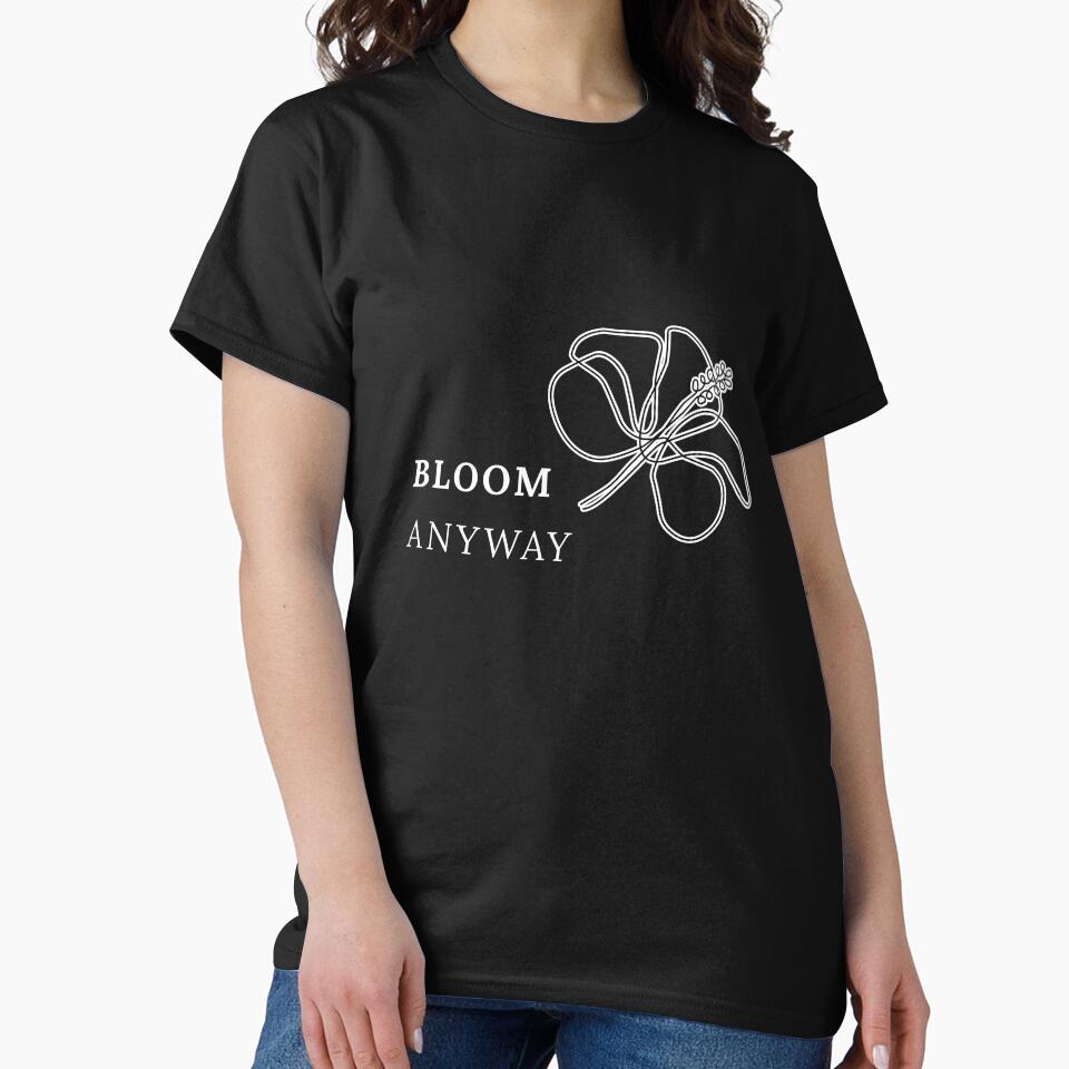 Bloom With Grace Typography – Modern Minimal Flower Design by NuvoraNest