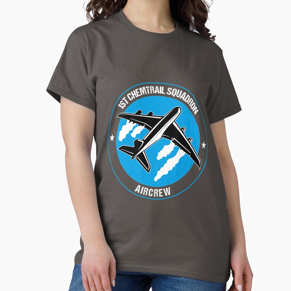 Chemtrail Squadron Aircrew Funny Aviation Pilot Gift by stearman