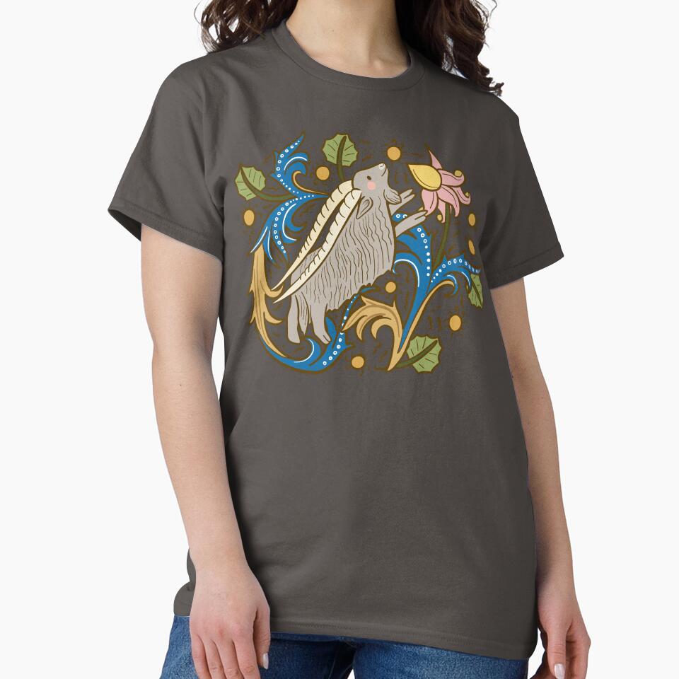 Cute Medieval Goat Illustration Design by MariOyama