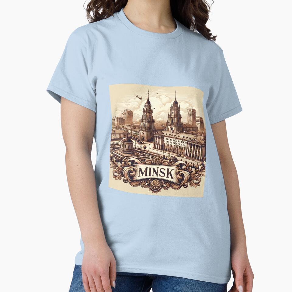 Heritage of Minsk: Sepia-Toned Cityscape by SimplicityPro