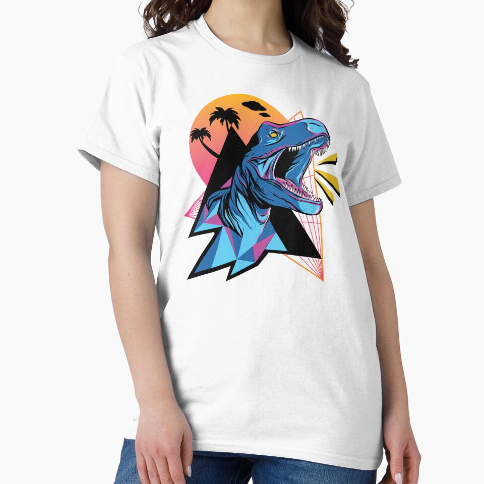Vaporwave T-Rex Dino Aesthetic Vaporwave by Amazing Designs