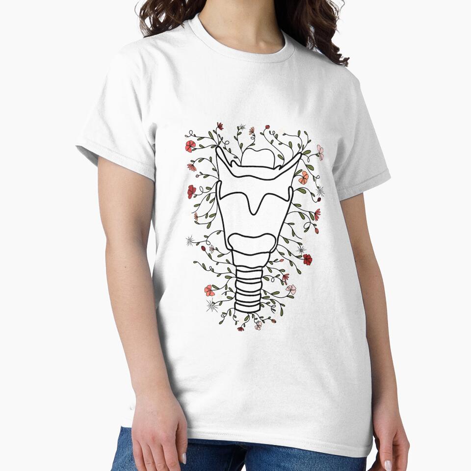 Larynx with Pink Flowers by Savannah's Grace