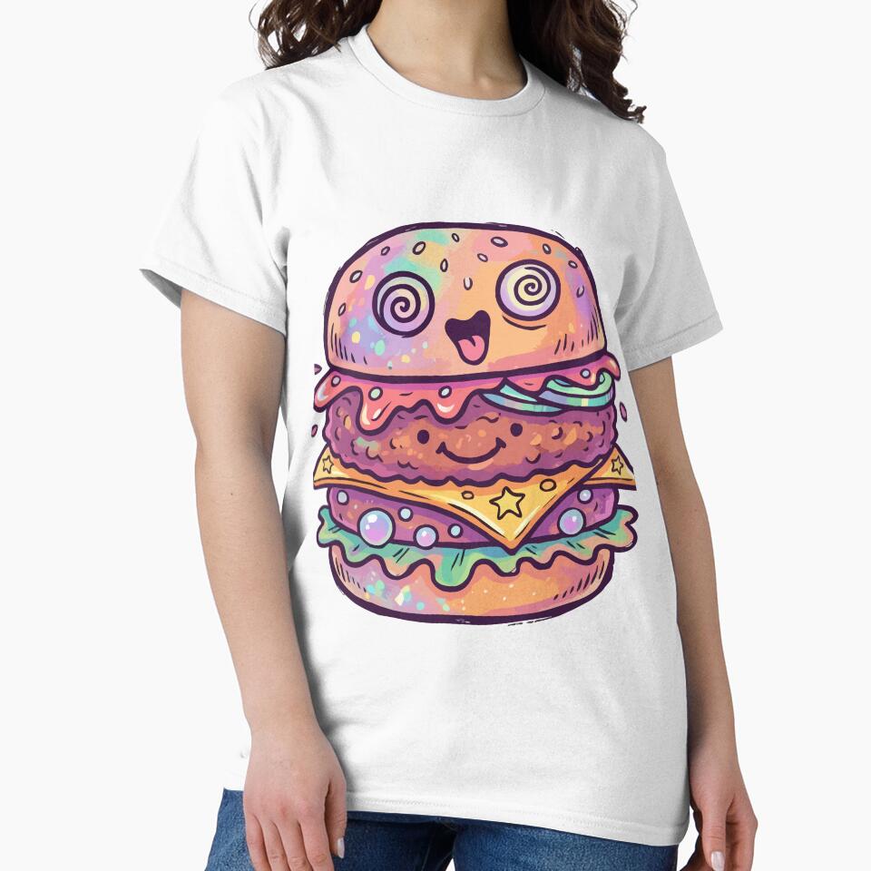 Multi-Faced Iridescent Rainbow Sandwich by Emegan Print Art