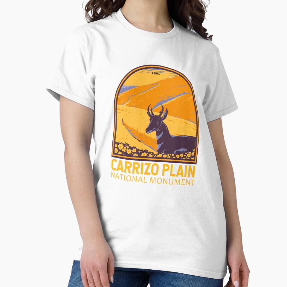 Carrizo Plain National Monument California Emblem by KrisSidDesigns