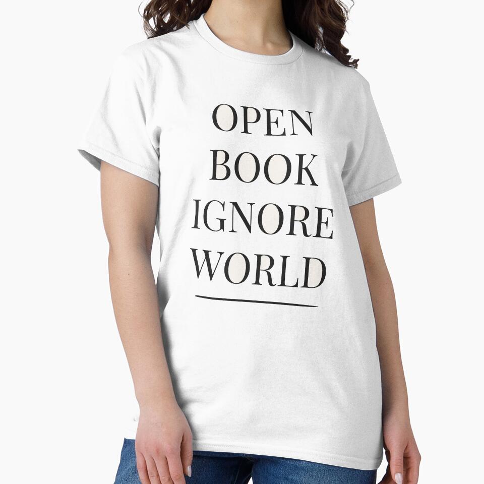 Open Book Ignore World - Booktok x Romance Reader Aesthetic by Inkbound Co