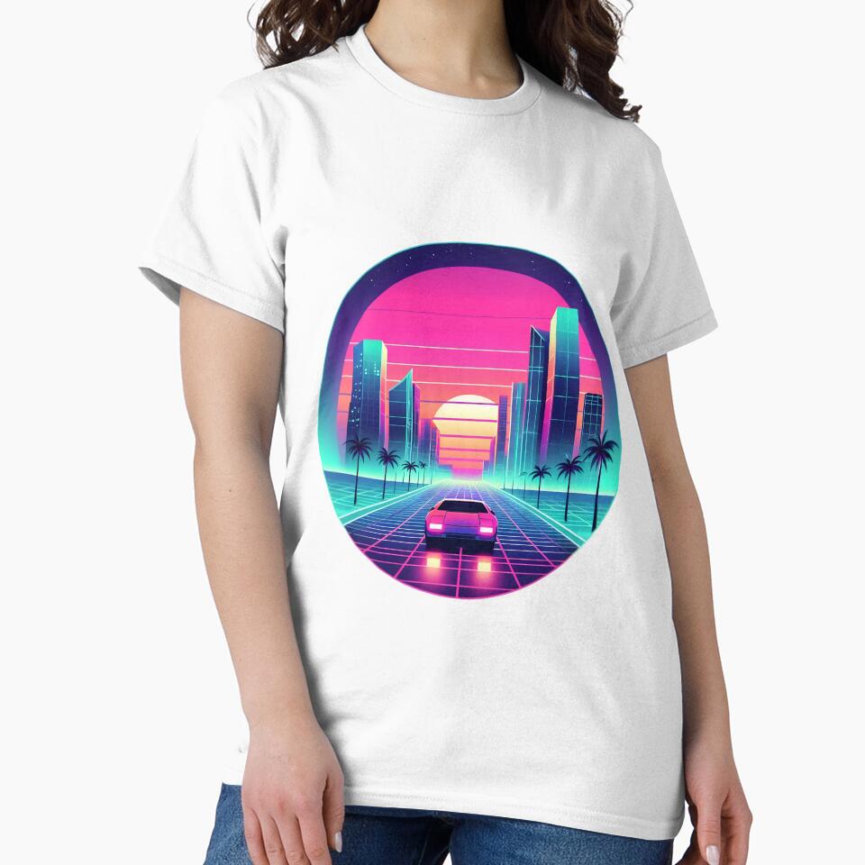 Retro Synthwave City Drive by pumsquare