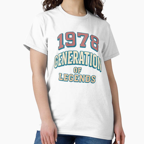 1978 Generation of Legends – Retro Vintage Distressed Typography Design by ArcadiaSilence