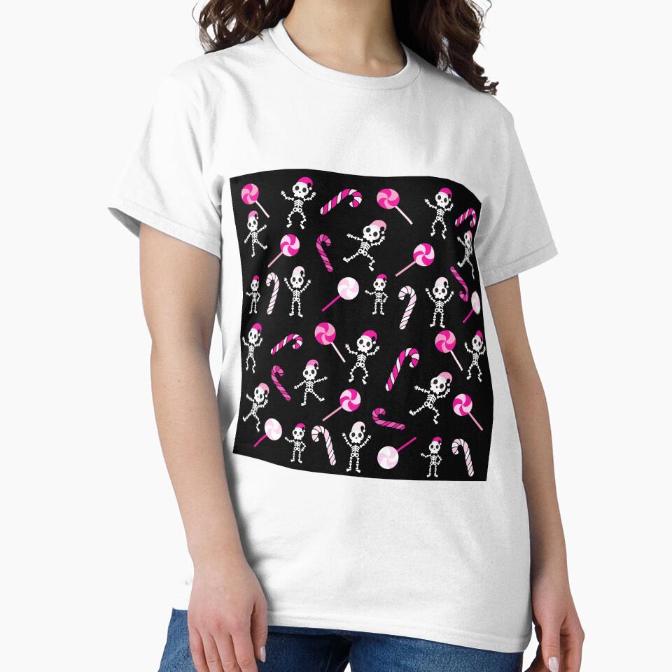 Pastel Goth Santas Skeletons and Christmas Candies by ApplesCinnamon