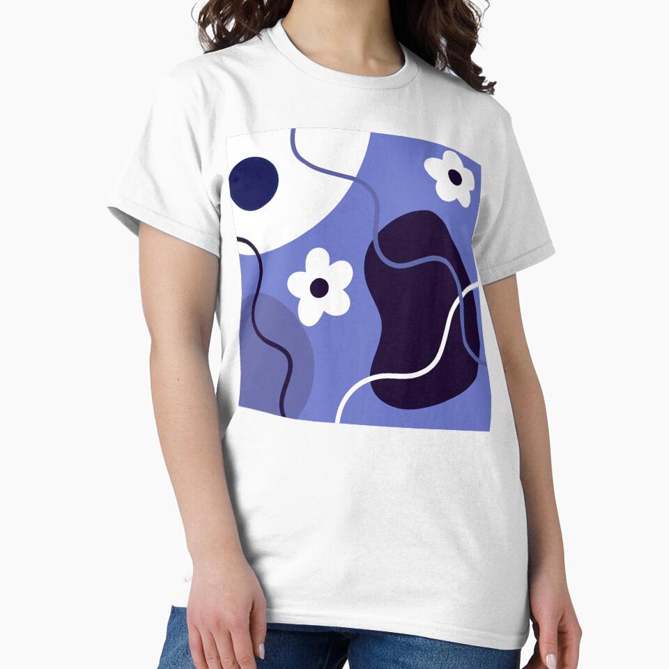 Blue Boho Minimalism Design by Sartoris Art
