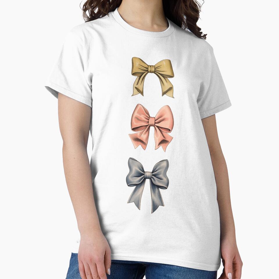 Vintage Bows: Gold, Pink and Blue by thegirlyshoppe