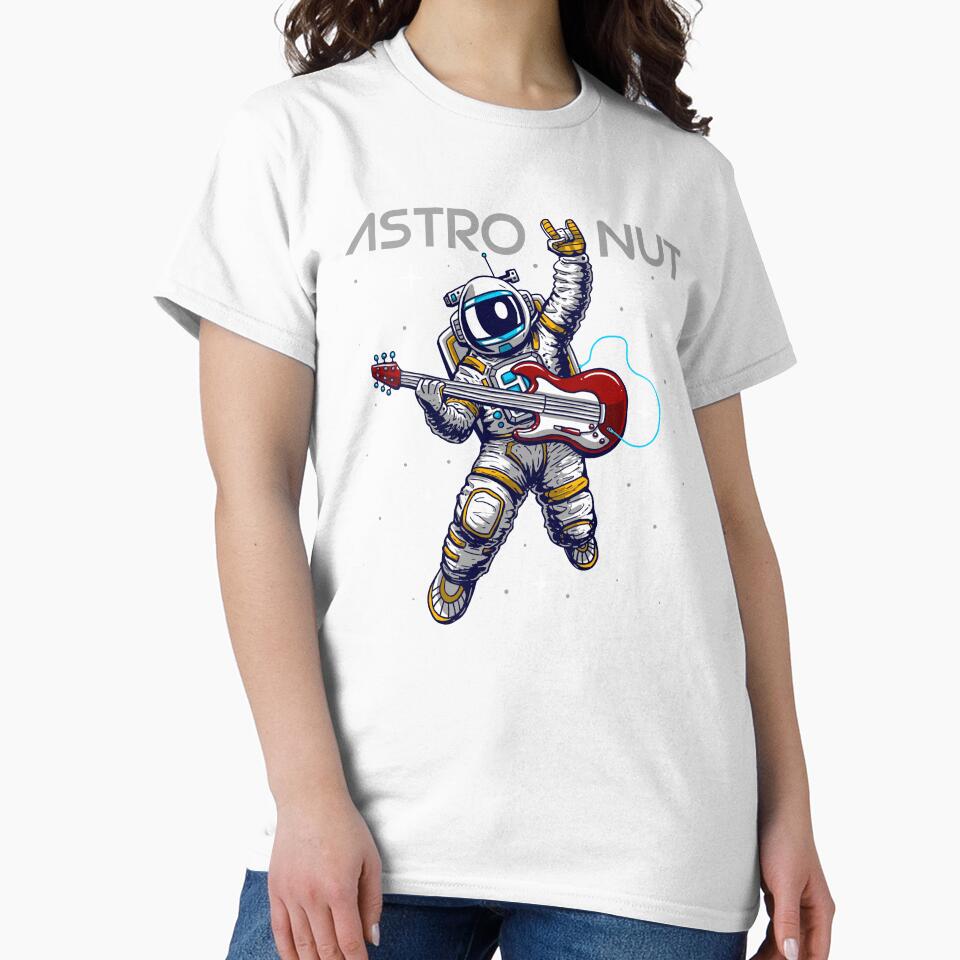 Astro nuts (astronaut playing guitar) by hayrpictures