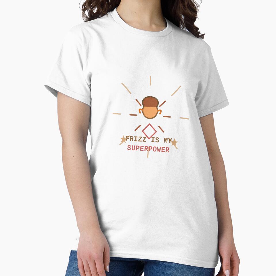 Frizz is My Superpower | Retro Haircare Tee by Mr_Explore