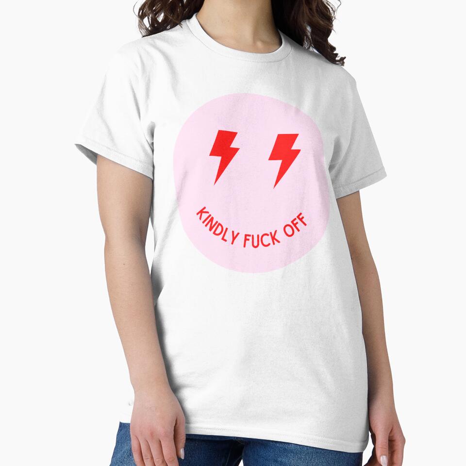 Preppy kindly fuck off smiley in pink by SUUSCK ★