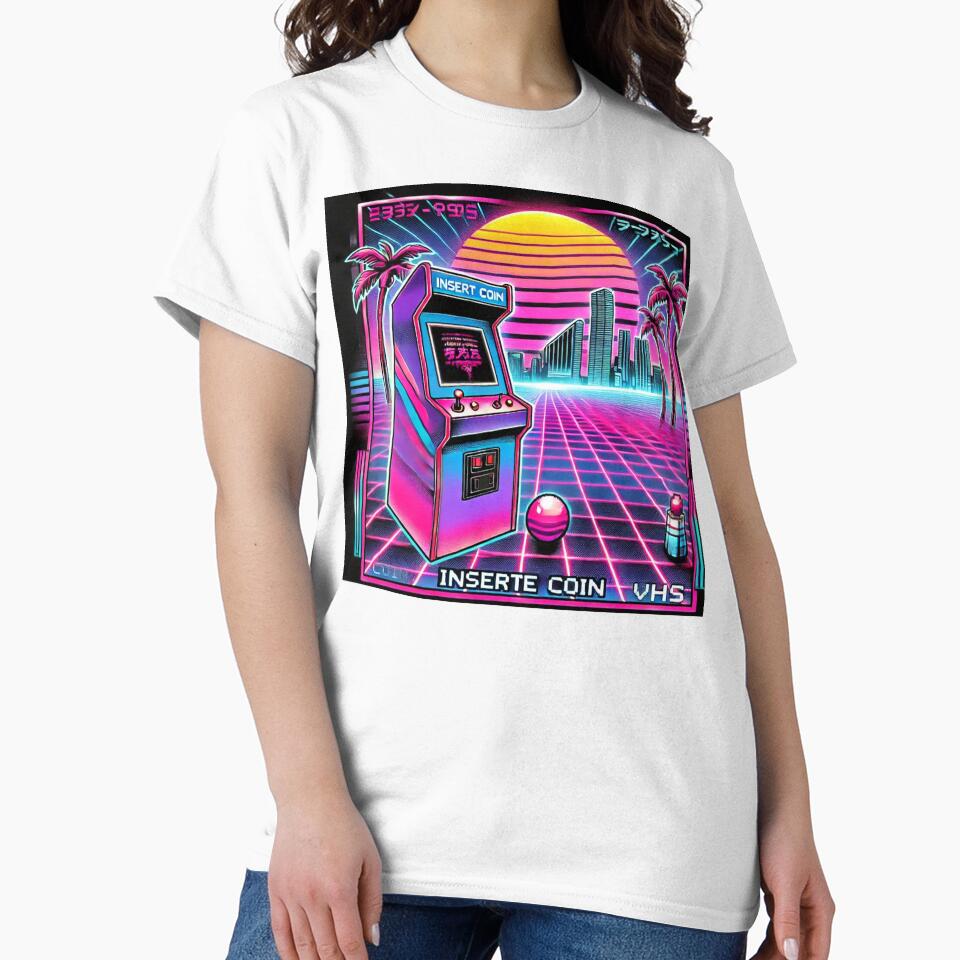 "Retro Arcade Dream - 90s Vaporwave Aesthetic" by Younes.Art