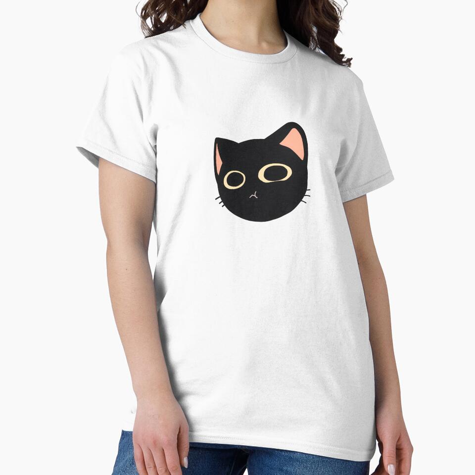 Smushed Face Black Cat by Deep Descent