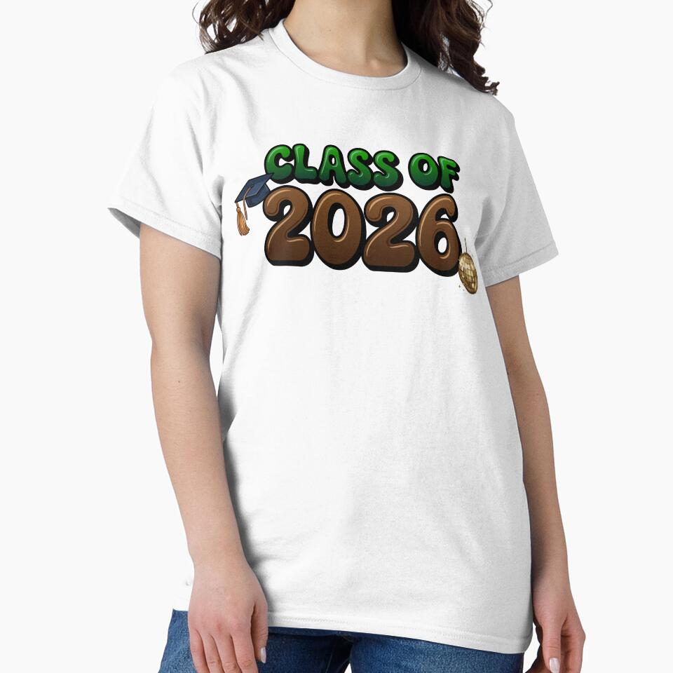 Class of 2026 Graduation Party Disco Ball Graduation Cap Art by PixelWaveBD