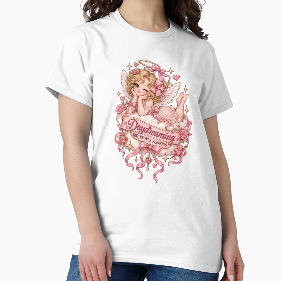 Daydreaming Not People Pleasing – Coquette Angel by AnteesocialTees
