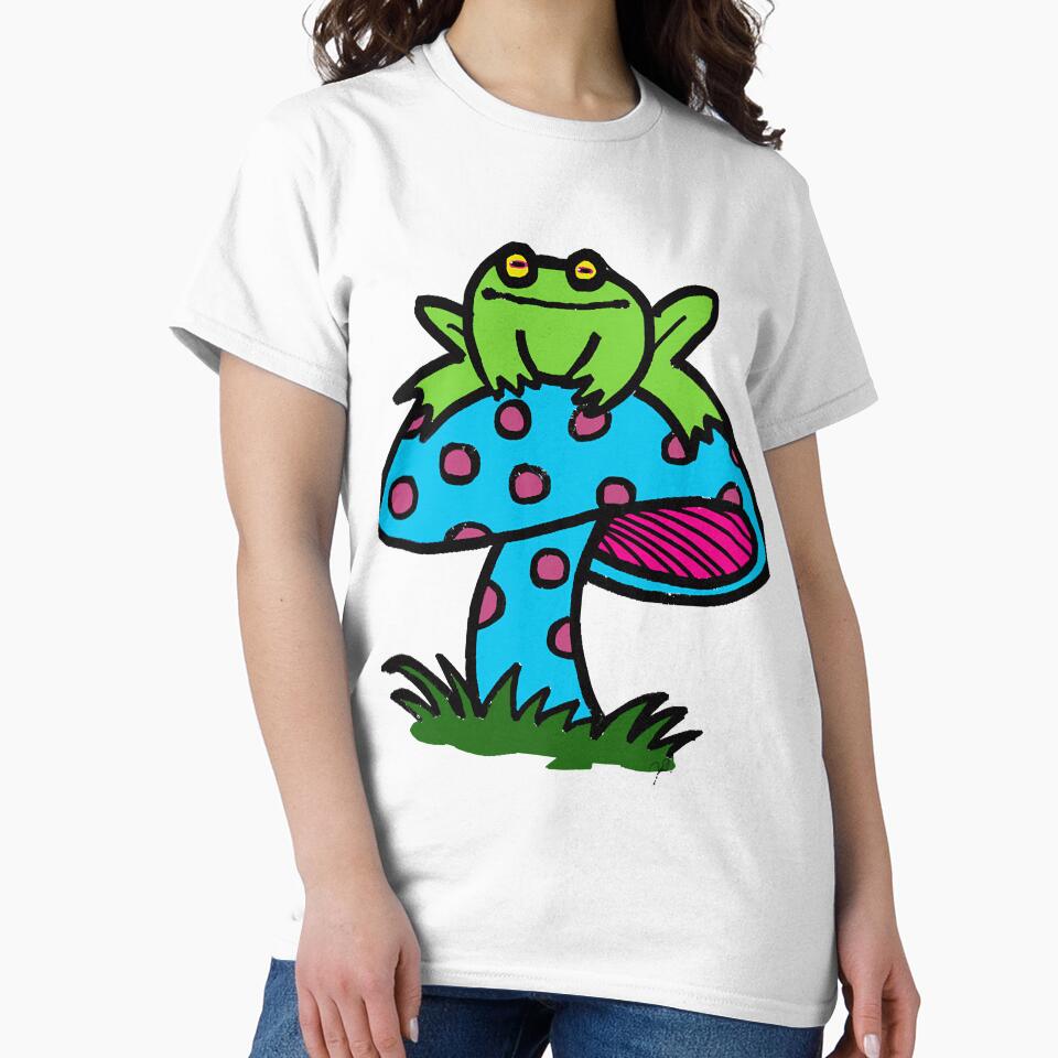 frog on a mushroom by Molleigh1987