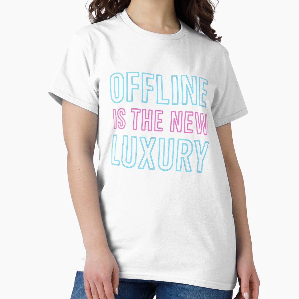 Offline is the New Luxury – Retro Neon Design by LunarBones