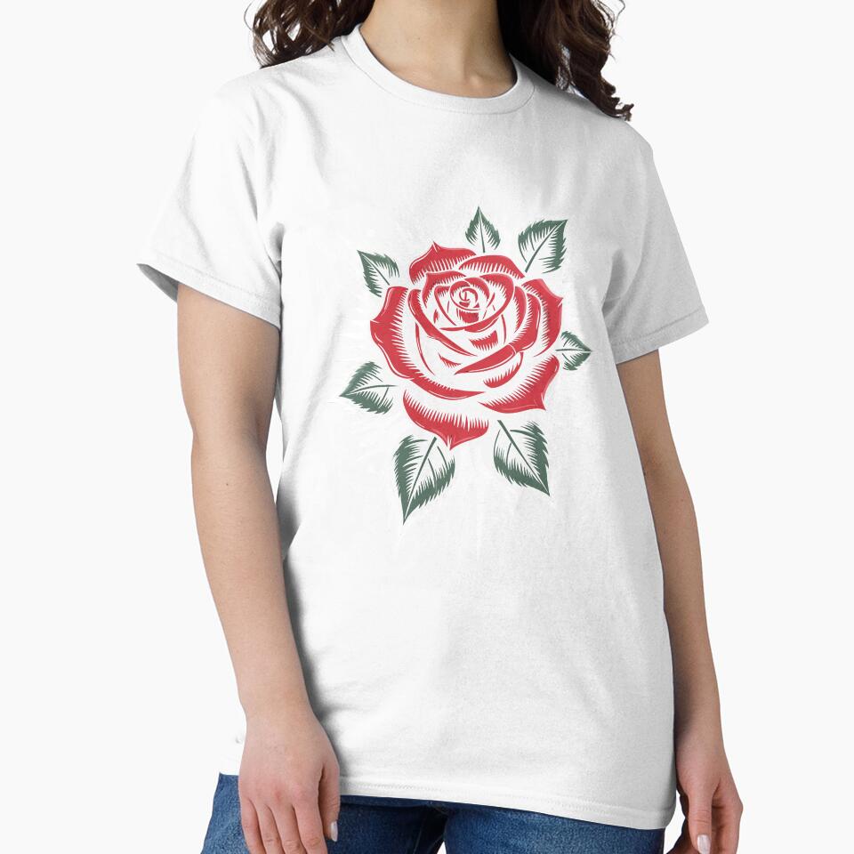 Goth Rose Spikey Burst Tattoo Art Dark Floral Design by Say It With Ink