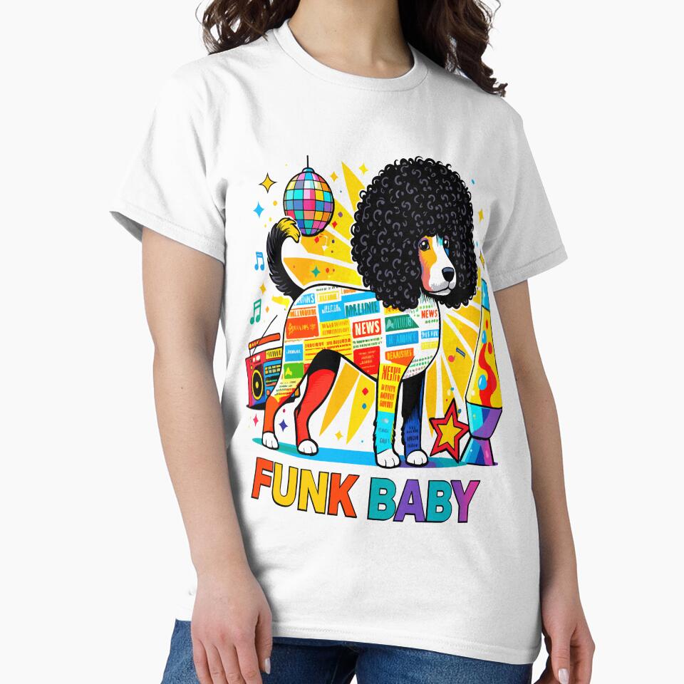 Funk Baby – Retro Disco Dog & Afro Vibes by zoliartdesign