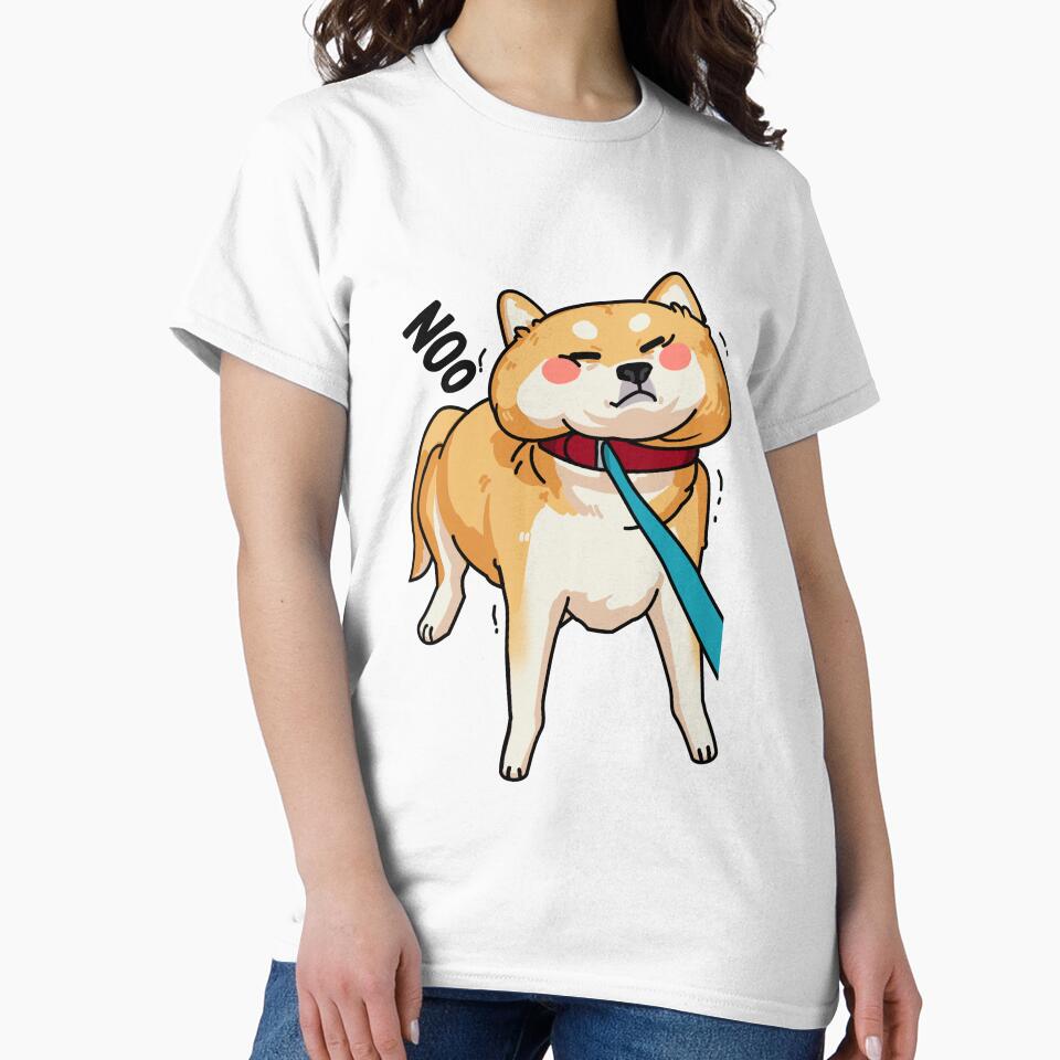 Shiba Inu Pulls the Leash by WonderDrawer