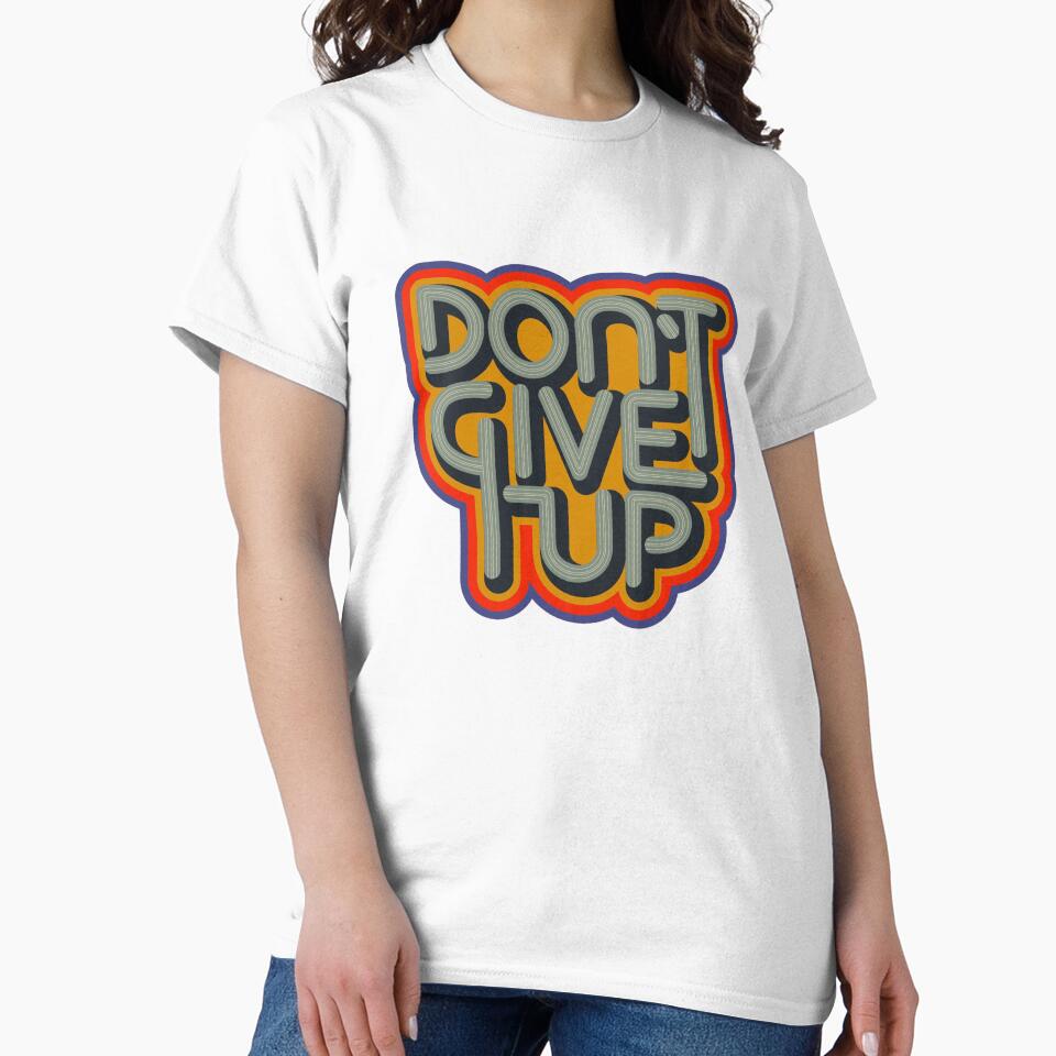 Don't Give Up: Inspirational Graphic Print by BanaEnjoyer2