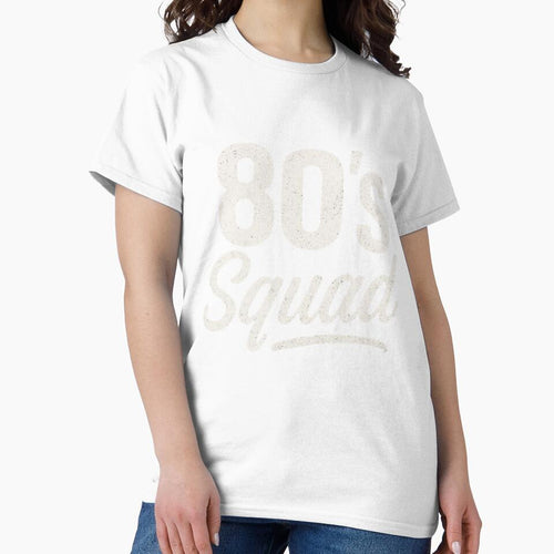 80’s Squad Retro Vintage Typography Design by fusiondesignsstudio