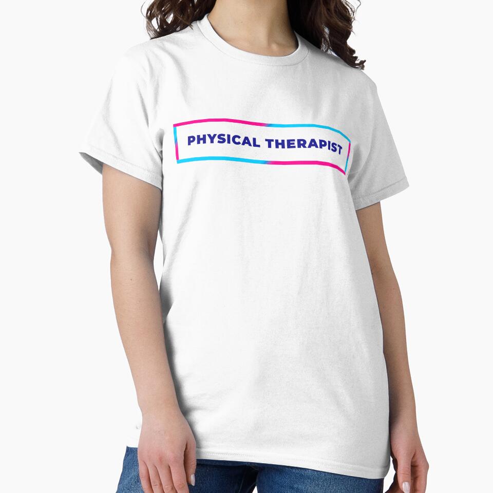 Physical Therapist retro colorful frame by SVPOD