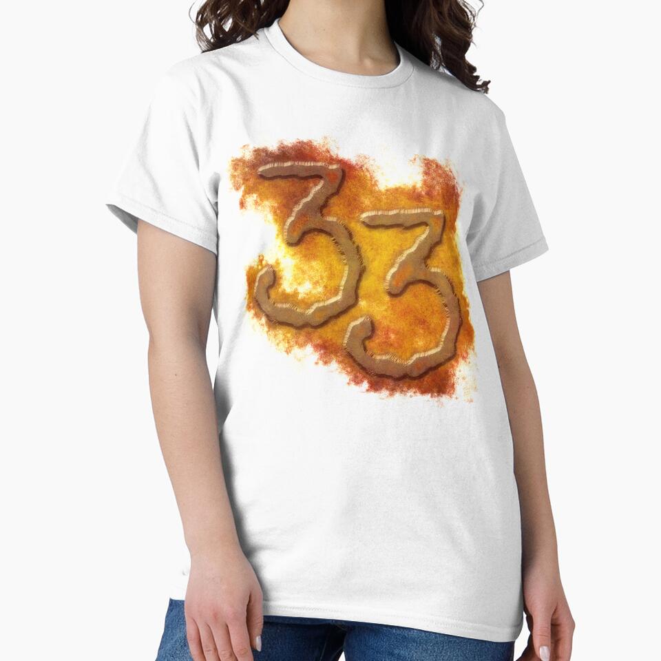 Number 33 in grunge style by tuzlay