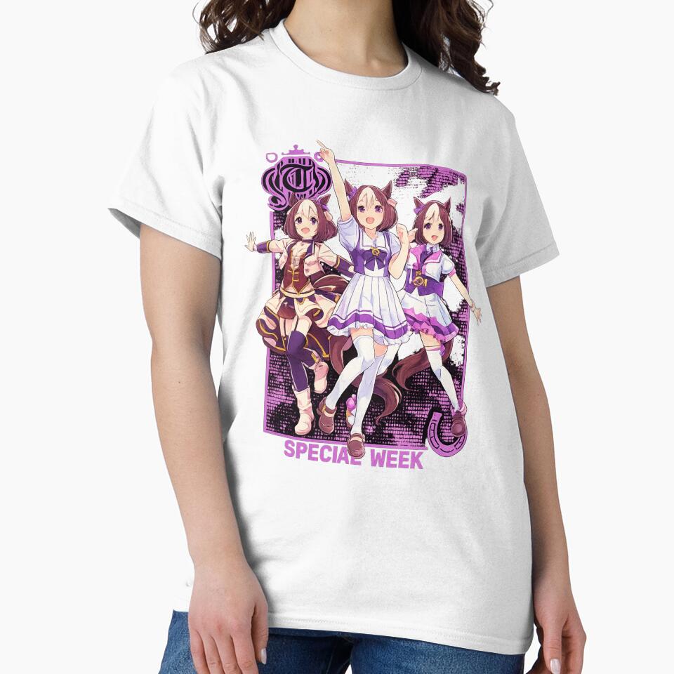 Anime Horse Girl Shirt – Kawaii Racing Style Fan Art by UrbanPrintVibes