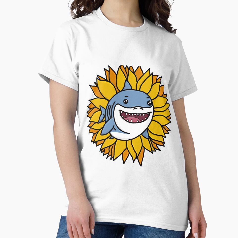 Sunflower shark by Skatehaliak
