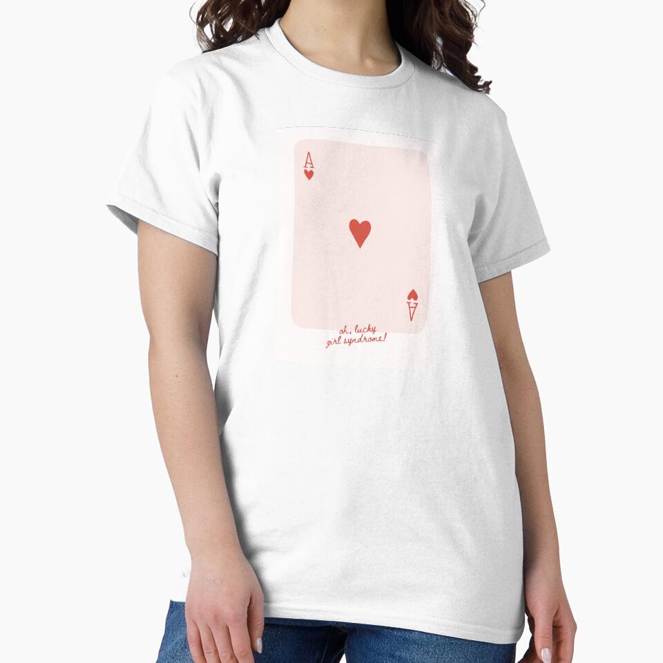 Lucky Girl Syndrome Ace of Hearts Playing Card | Trendy Aesthetic Affirmation by Dimu Co.