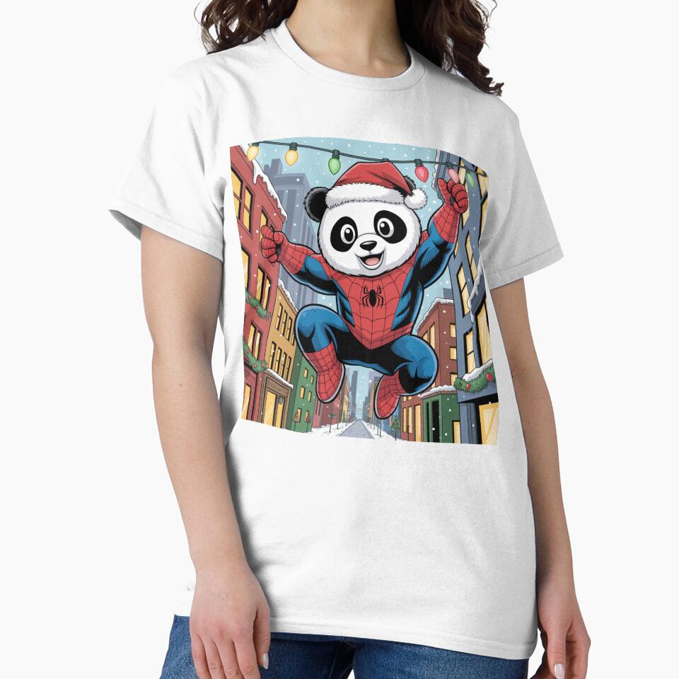 Spider Panda | T-Shirt by NicolasGlowArt