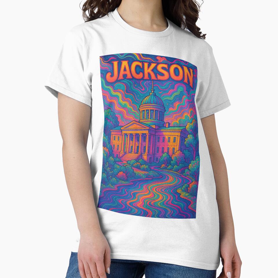 Vibrant Psychedelic Jackson Art | Trippy 70s-Inspired Portrait | Retro Pop Vibes | Colorful Music Legend Illustration by PaintedPixels01