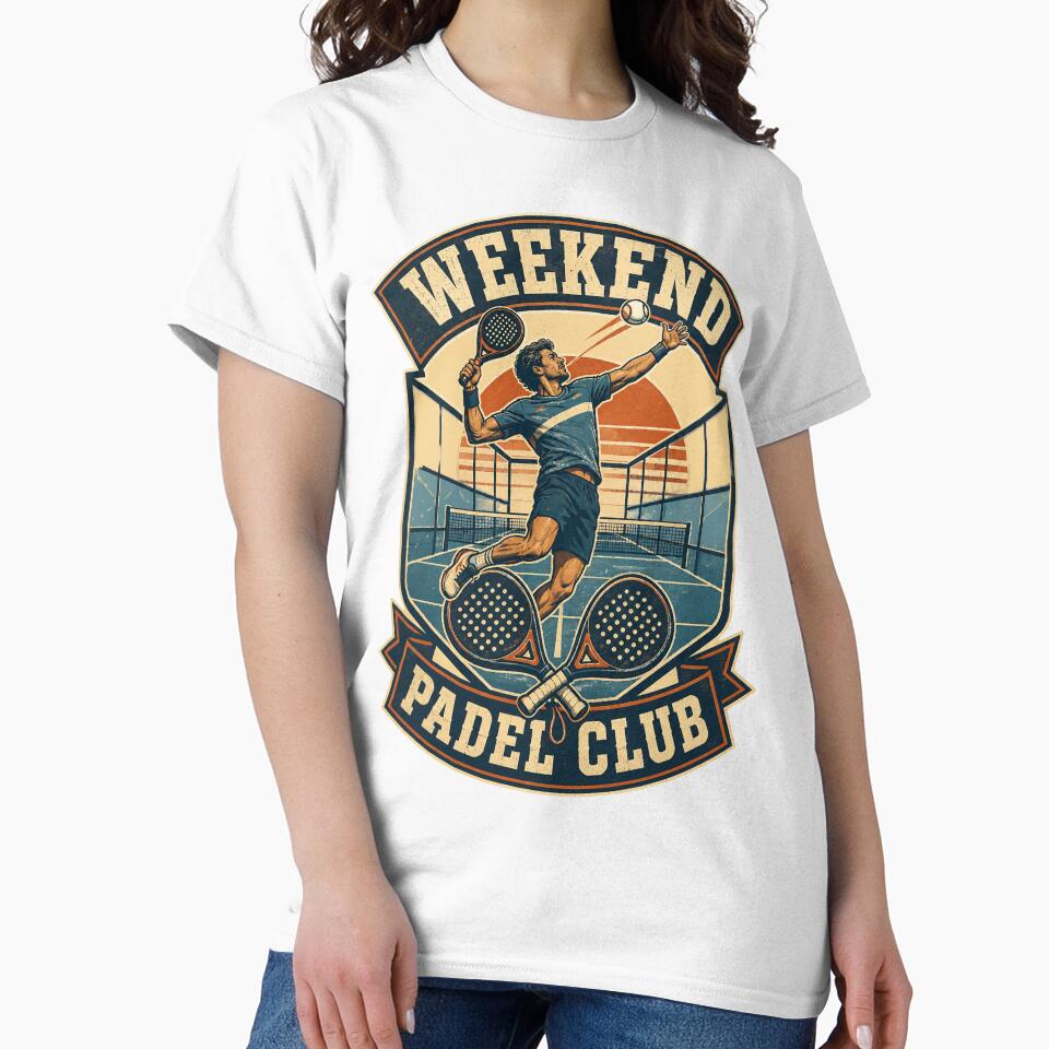 Weekend Padel Club Vintage Badge by CourtCStore