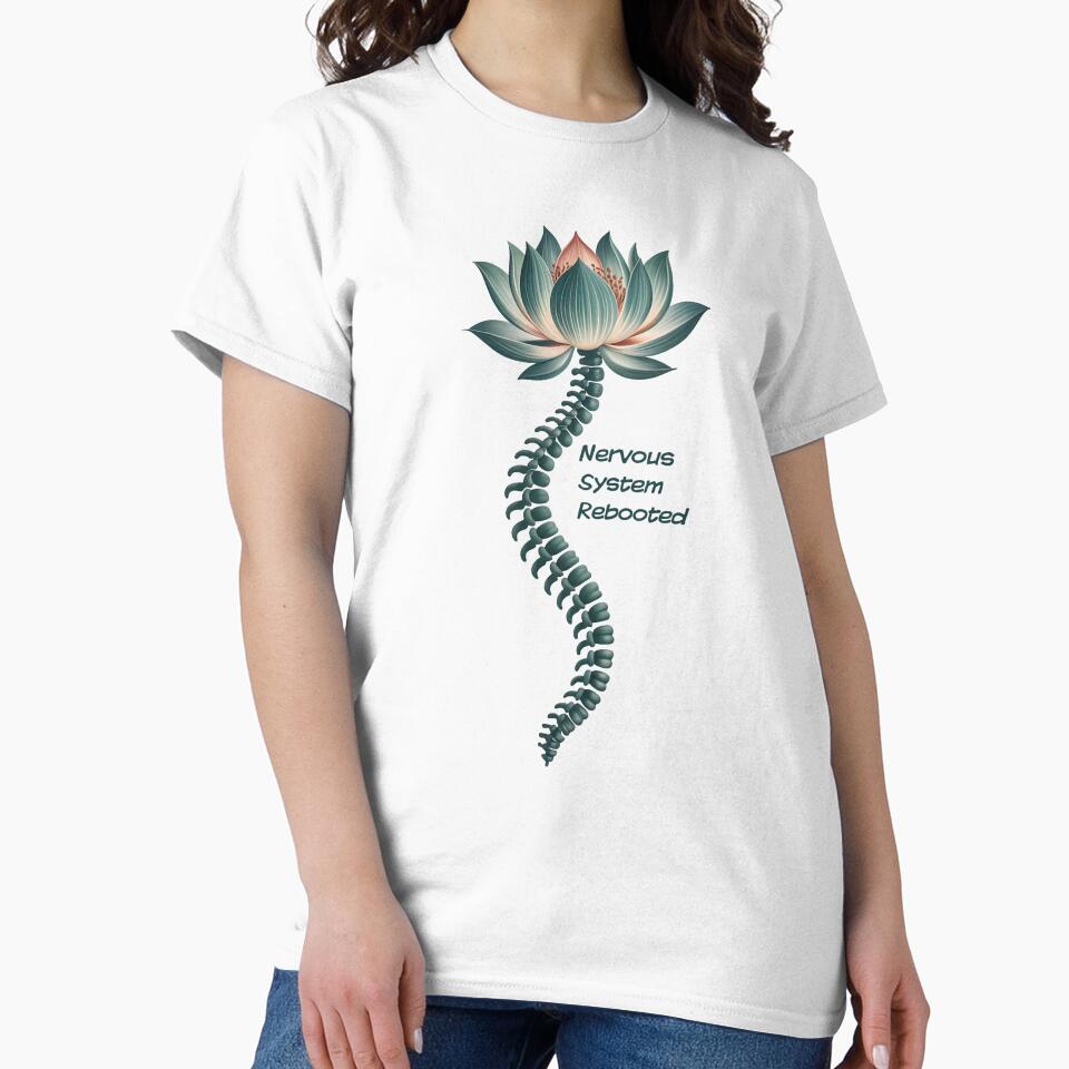 Nervous System Rebooted Lotus Spine Illustration for Mindful by 108stillness