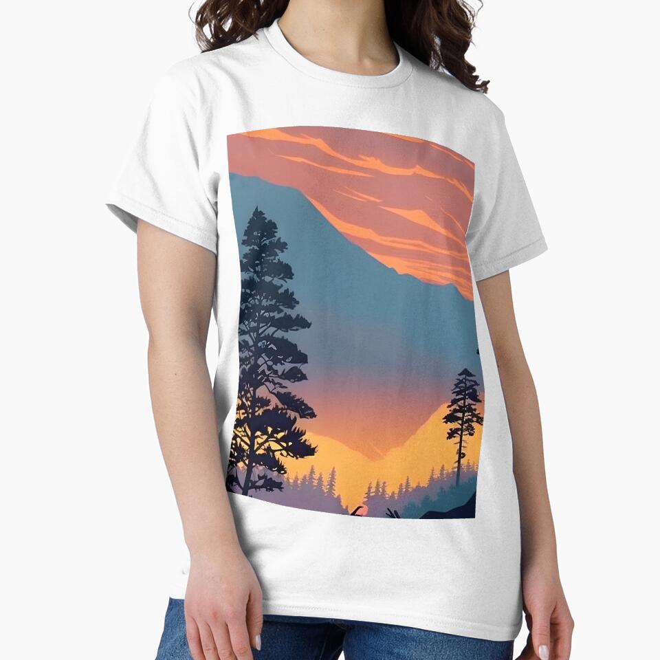 Add a Touch of Beauty and Tranquility to Your Life with Our Stunning Minimalist Tree and Mountain View Prints by supeart