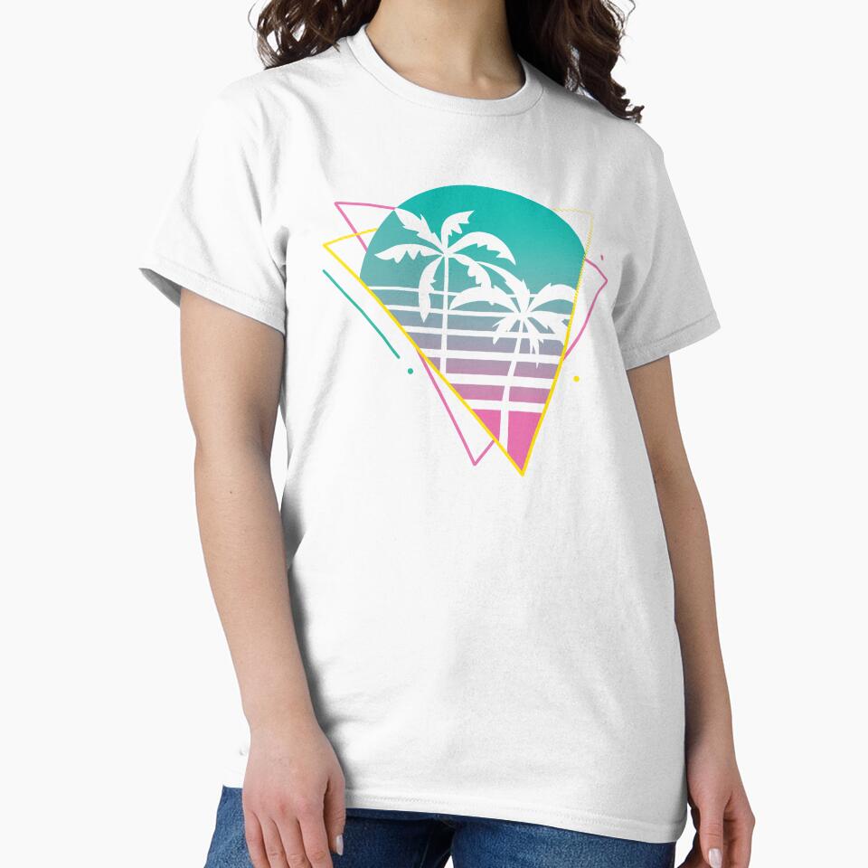 Vaporwave Aesthetic 90's Retro Palm Tree Vaporwave by Amazing Designs