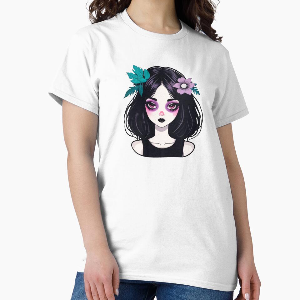 Purple Makeup Summer Goth Girl by MadnessEnvelope
