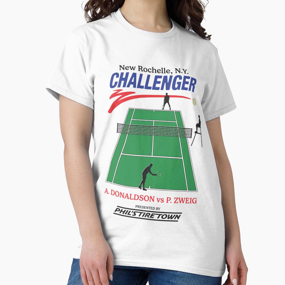 Challengers Retro Tee - New Rochelle Challenger Phil's Tire Town (Green/Red) by lindaxufz
