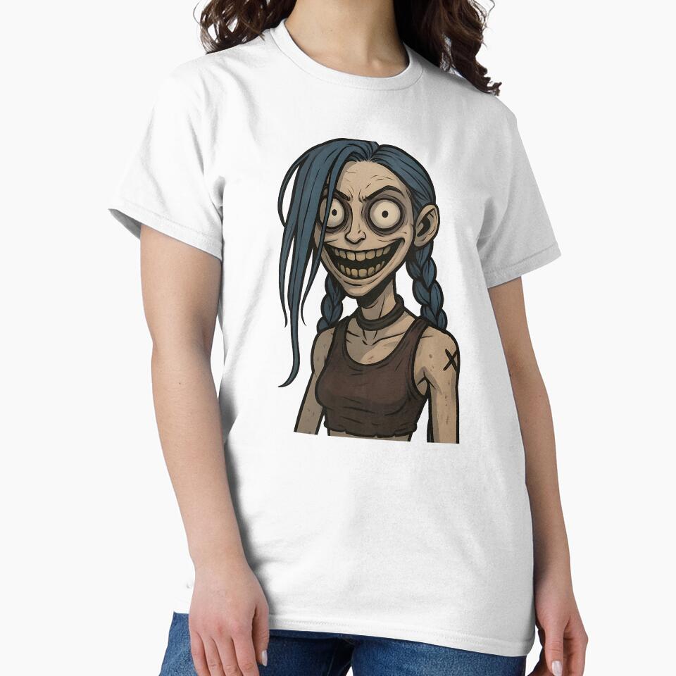 Creepy Punk Girl Horror Portrait Illustration by Th4d1us