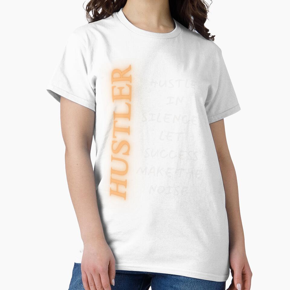 Street Hustler Graphic Tee - 'Hustle in Silence' T-Shirt Streetwear T-Shirt by That90sGuyNZ