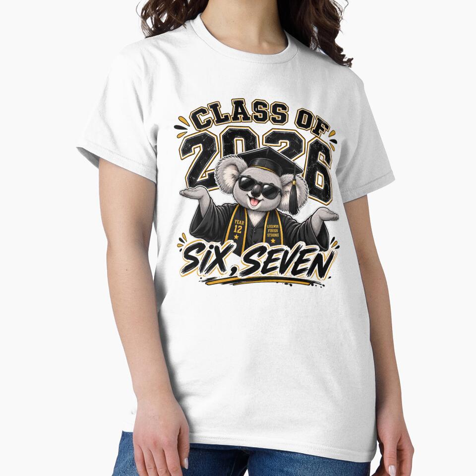 Class of 2026 Funny Graduation Shirt Australia | Aussie School Leaver T-Shirt by MotivatEd Learners